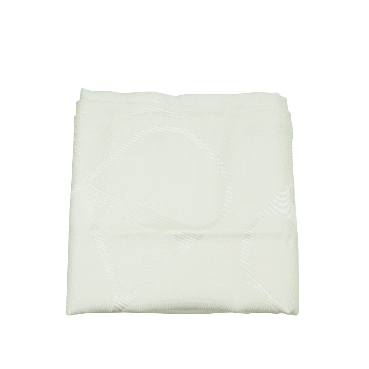 Valentino Cream VLogo Jacquard Silk Cashmere Shawl
