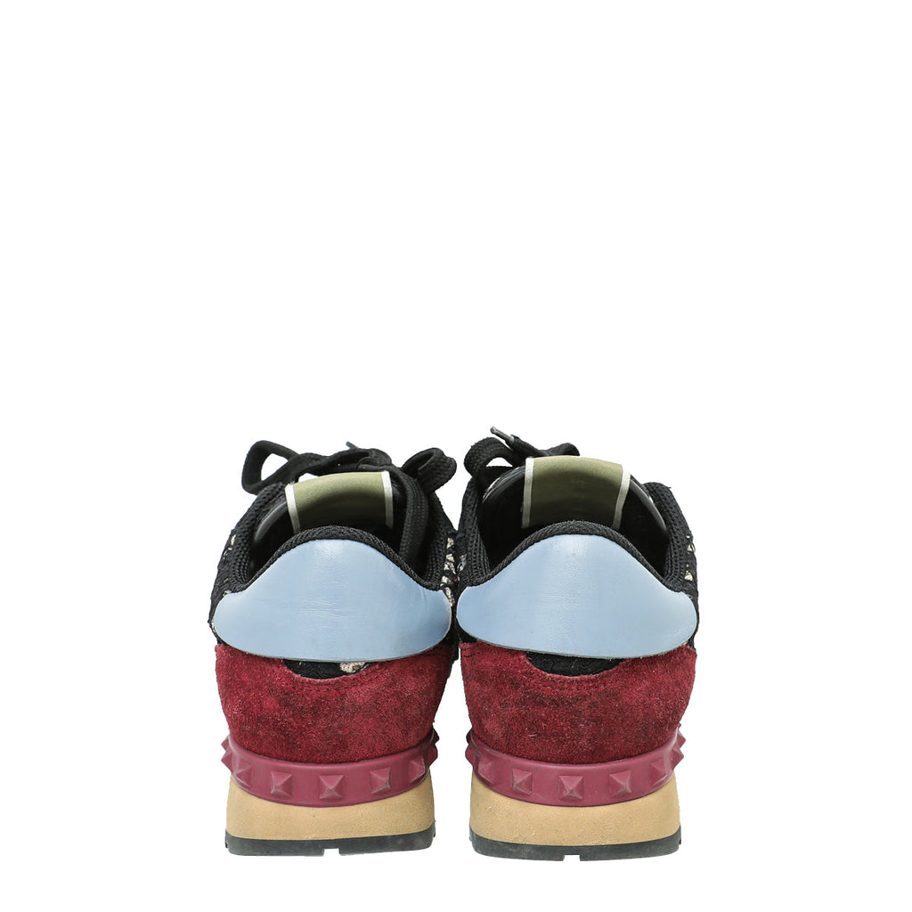 Valentino Tricolor Lace Rockrunner Sneakers 35
