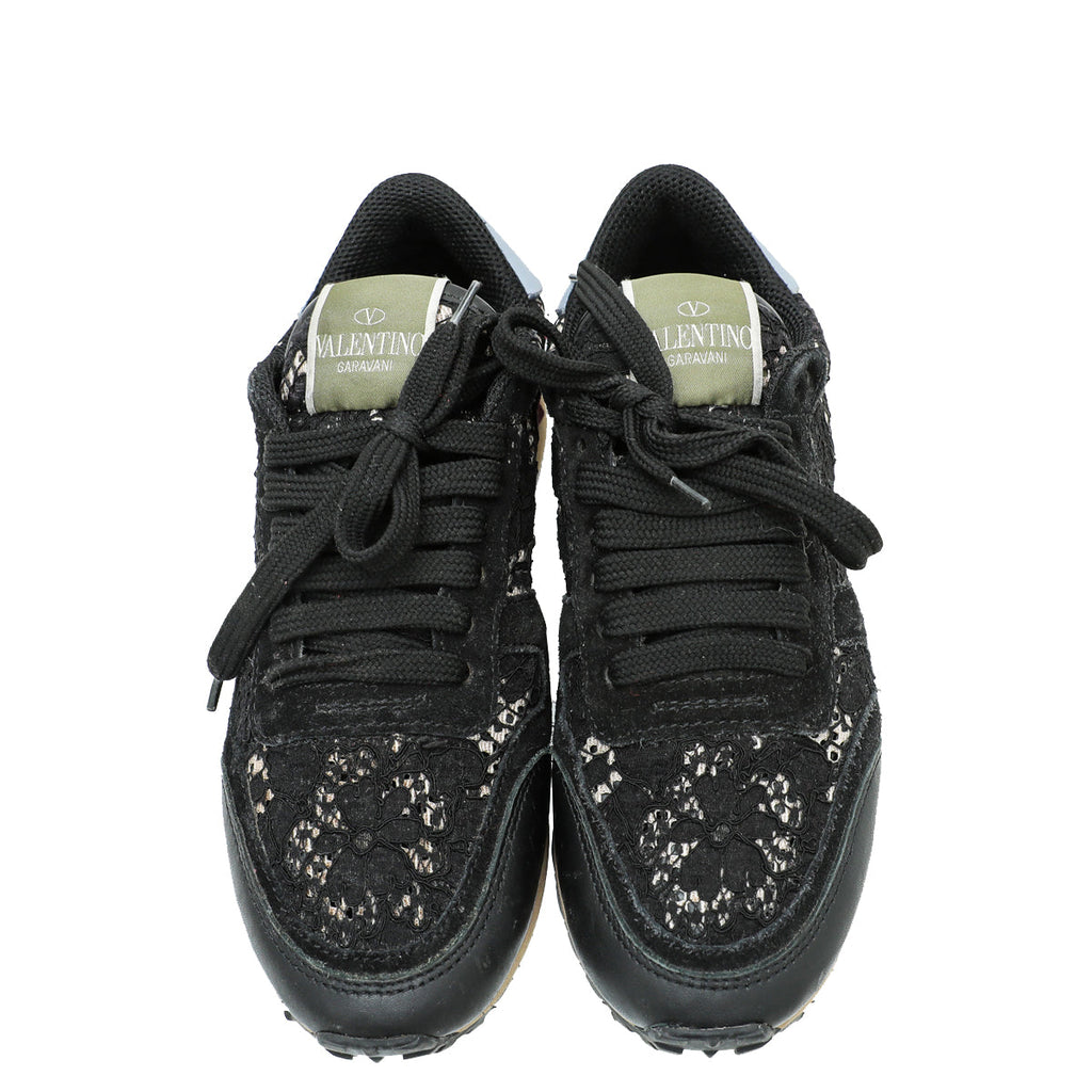 Valentino Tricolor Lace Rockrunner Sneakers 35