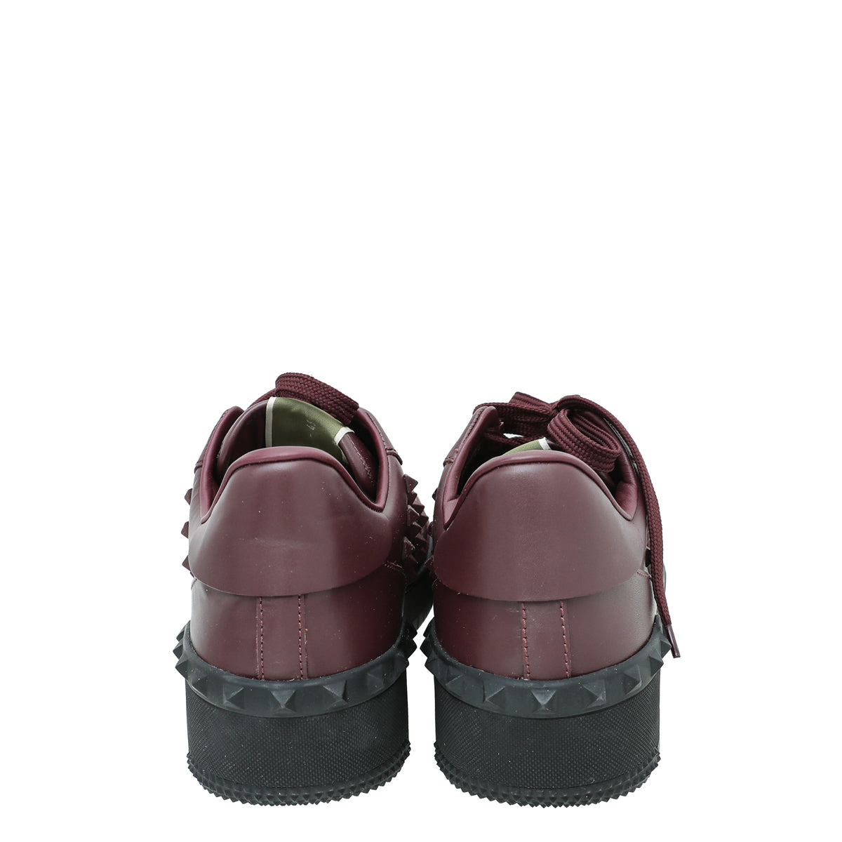Valentino Burgundy Rock Be Low Top Men Sneakers 45