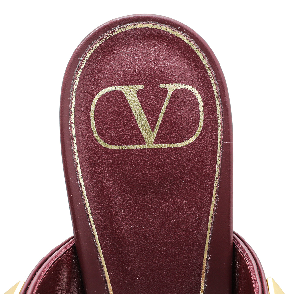 Valentino Cerise Roman Stud Heeled Mule 39.5