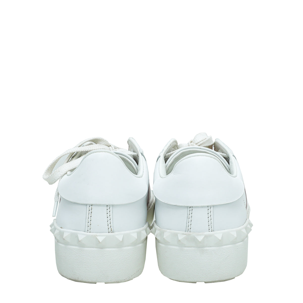 Valentino Bicolor Rockstud Open Sneaker 35