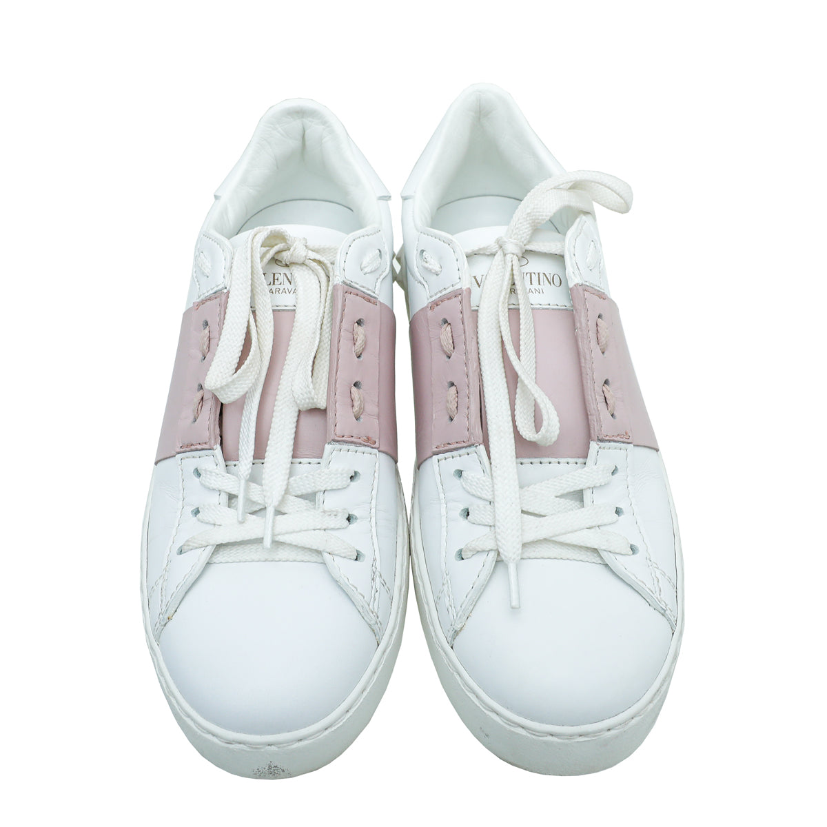 Valentino Bicolor Rockstud Open Sneaker 35