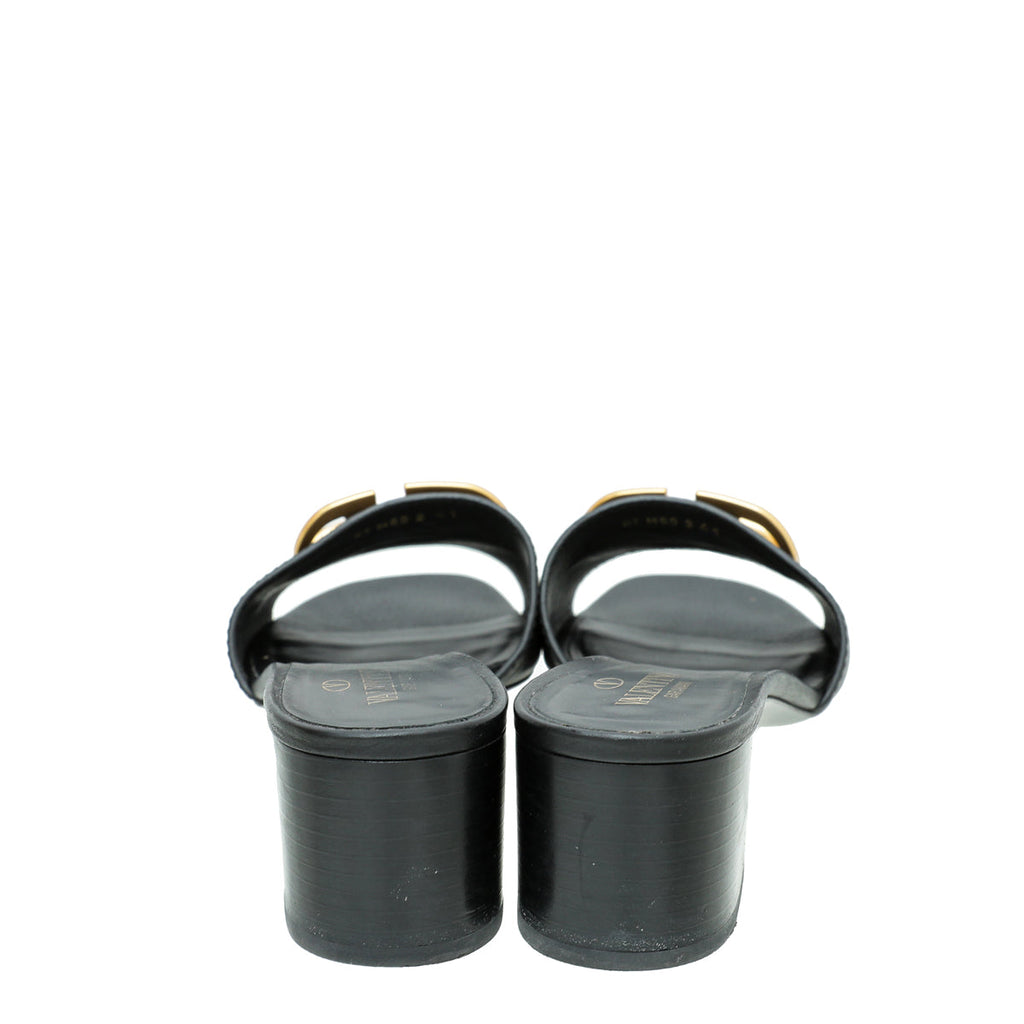 Valentino Black VLOGO Slide Mules 41