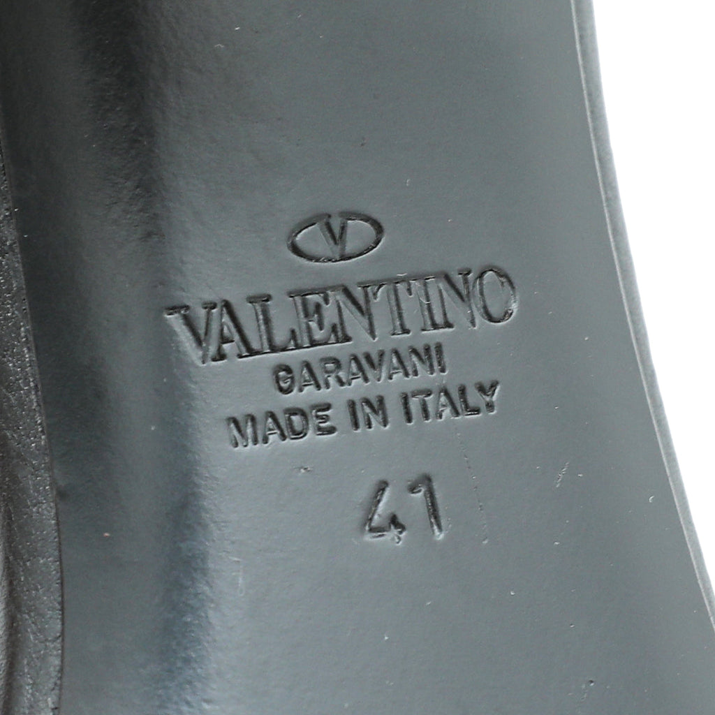 Valentino Black VLOGO Slide Mules 41