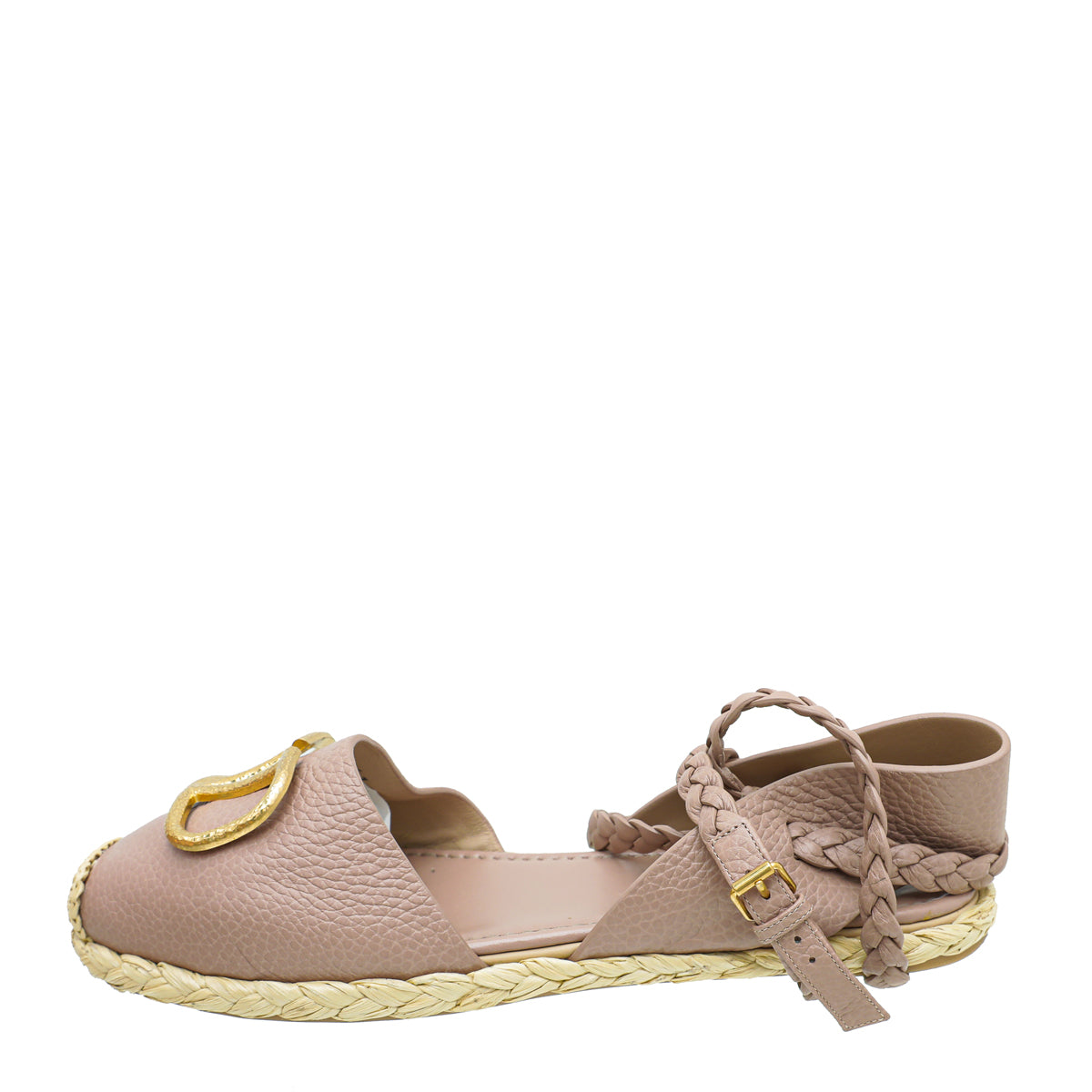 Valentino Poudre Vlogo Flat Espadrille 41