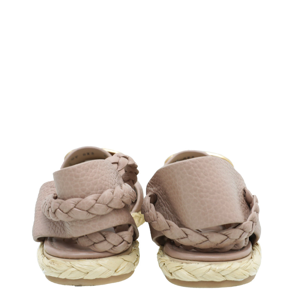 Valentino Poudre Vlogo Flat Espadrille 41