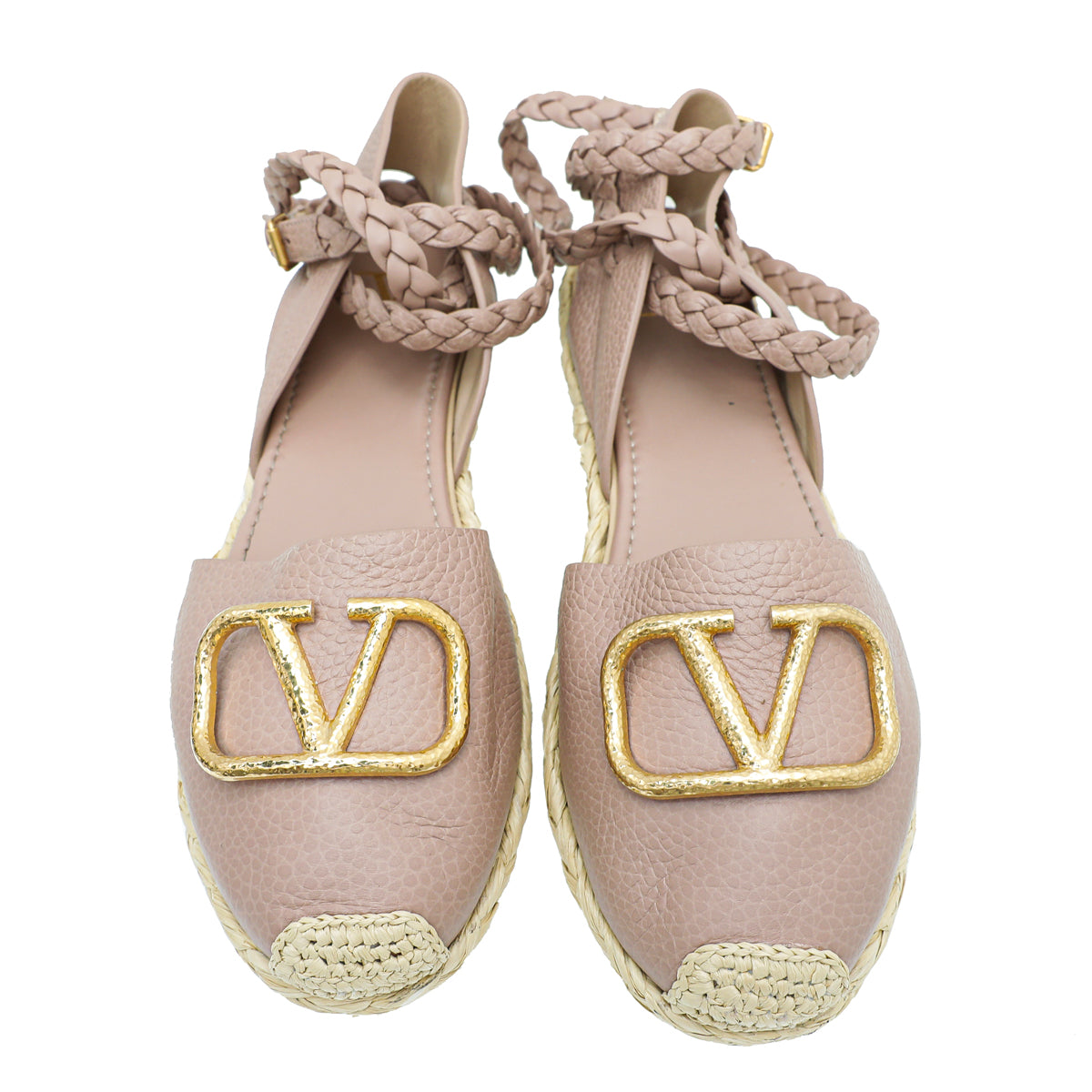 Valentino Poudre Vlogo Flat Espadrille 41