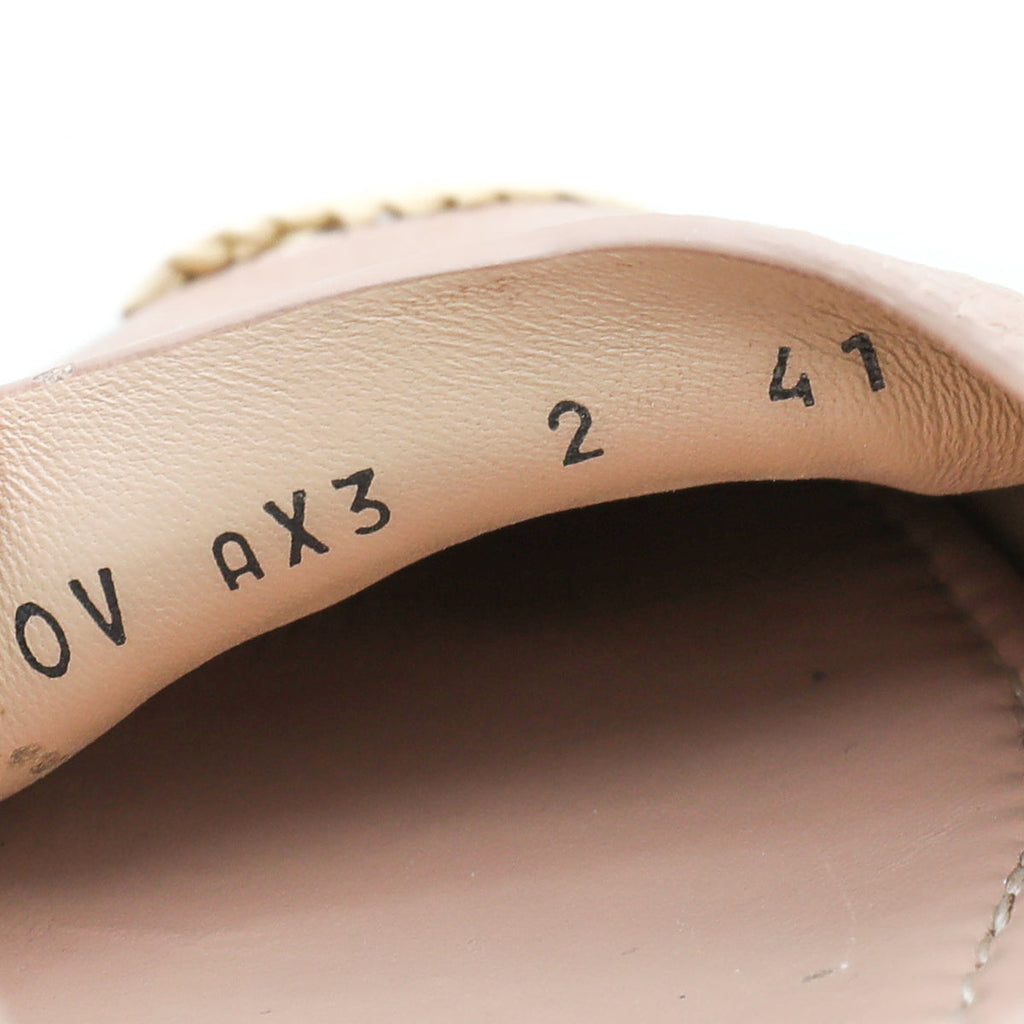 Valentino Poudre Vlogo Flat Espadrille 41