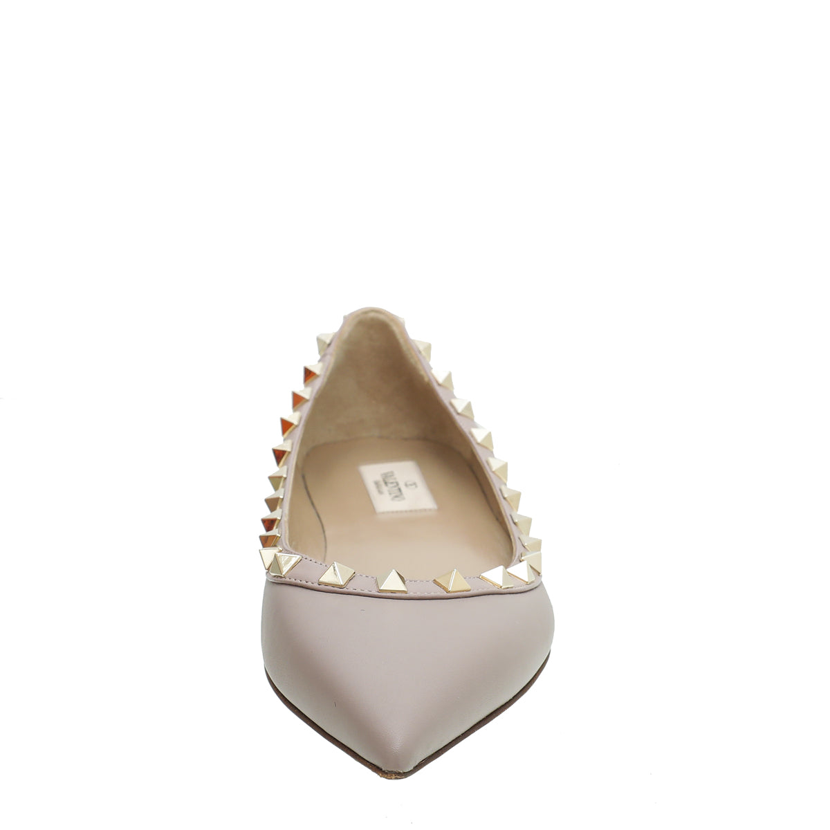 Valentino Poudre Rockstud Flat Ballet 37.5