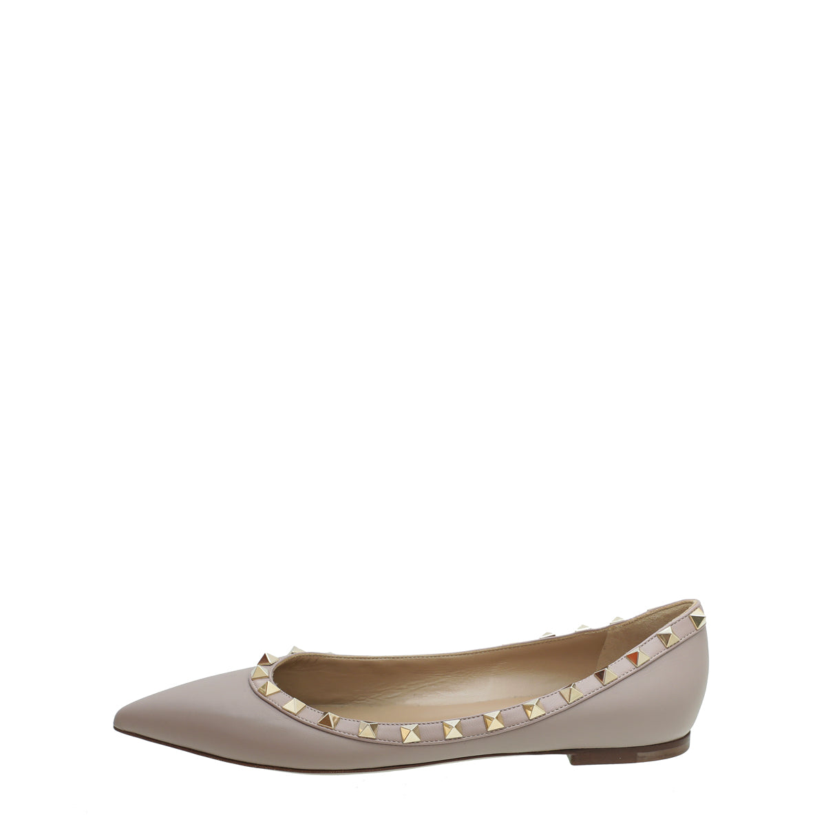 Valentino Poudre Rockstud Flat Ballet 37.5