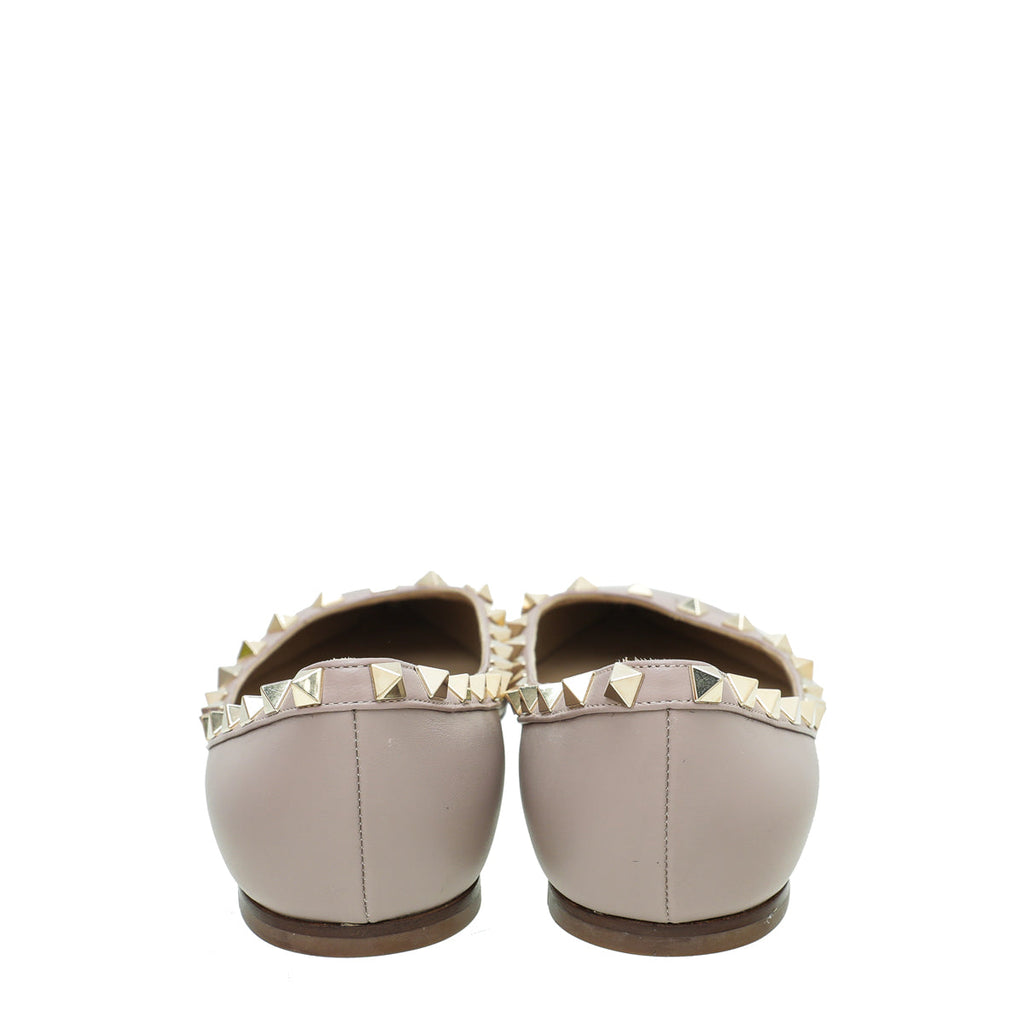 Valentino Poudre Rockstud Flat Ballet 37.5