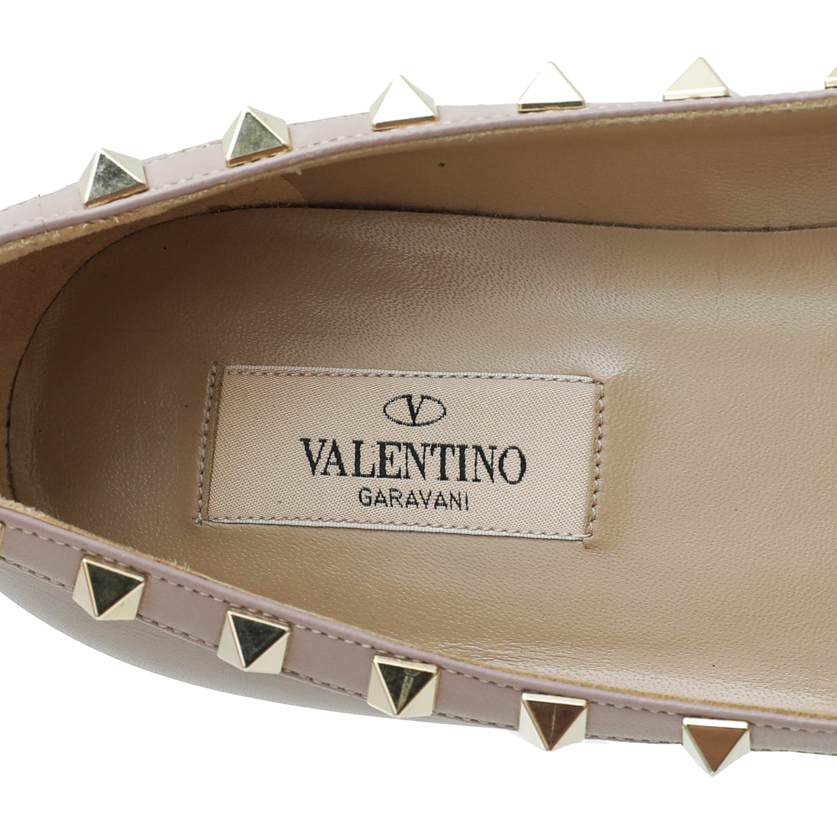 Valentino Poudre Rockstud Flat Ballet 37.5
