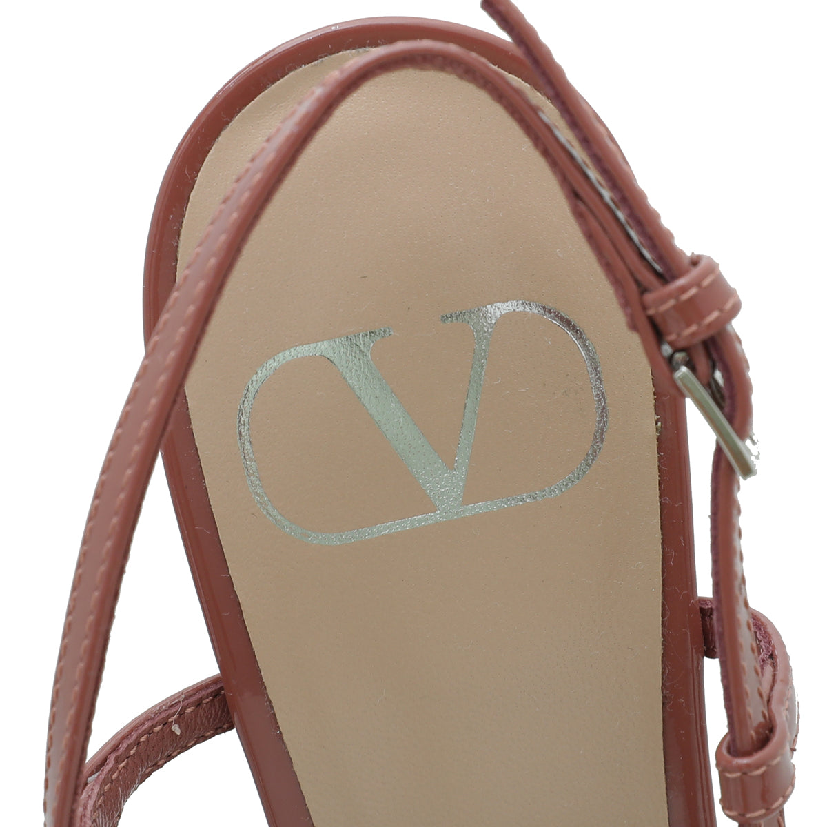 Valentino Old Rose VLOGO Slingback Pump 36