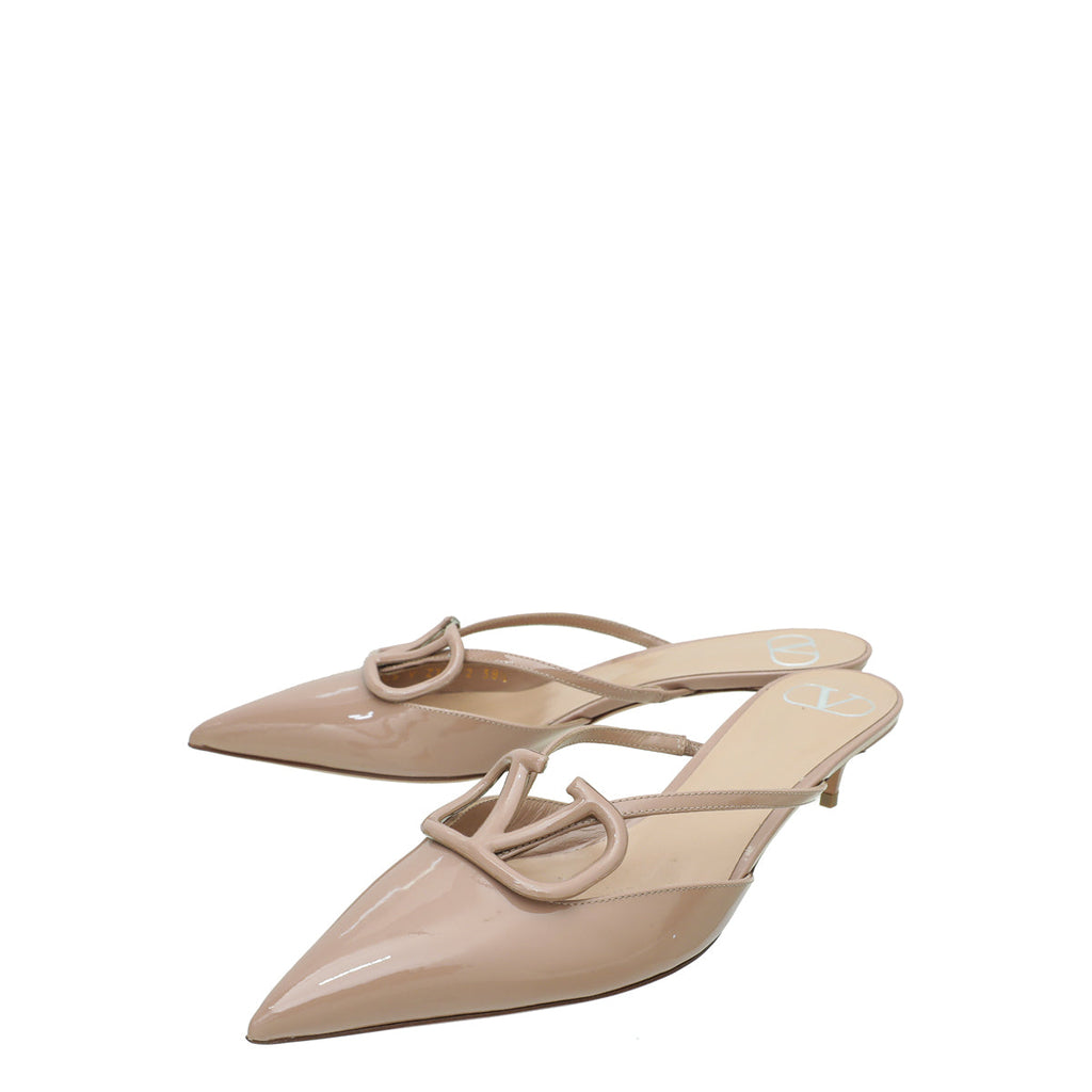 Valentino Nude VLogo 40 Mules 38.5
