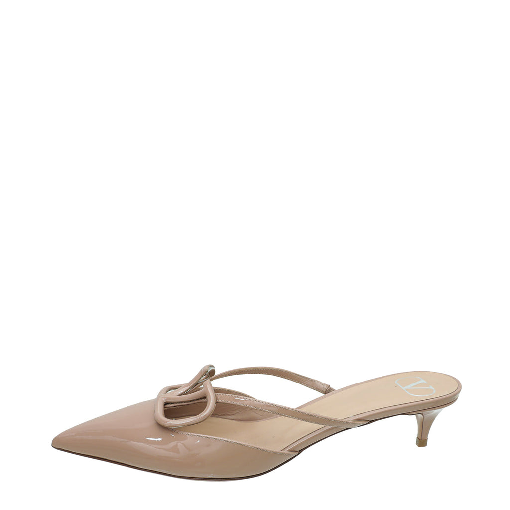 Valentino Nude VLogo 40 Mules 38.5