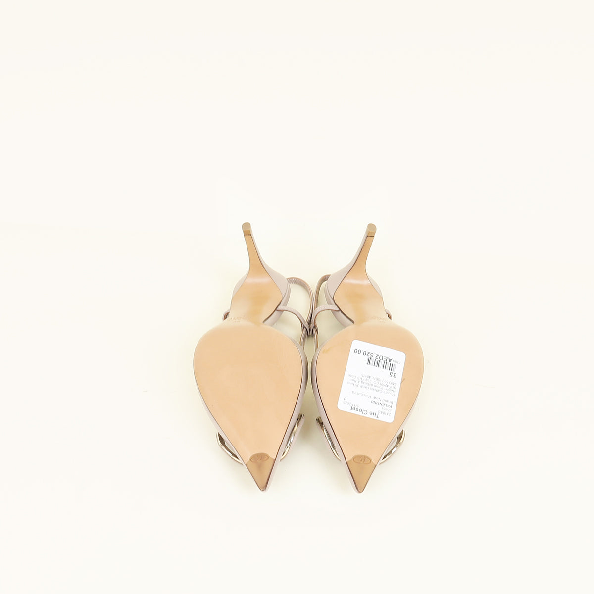 Valentino Poudre VLogo Slingback Pumps 35
