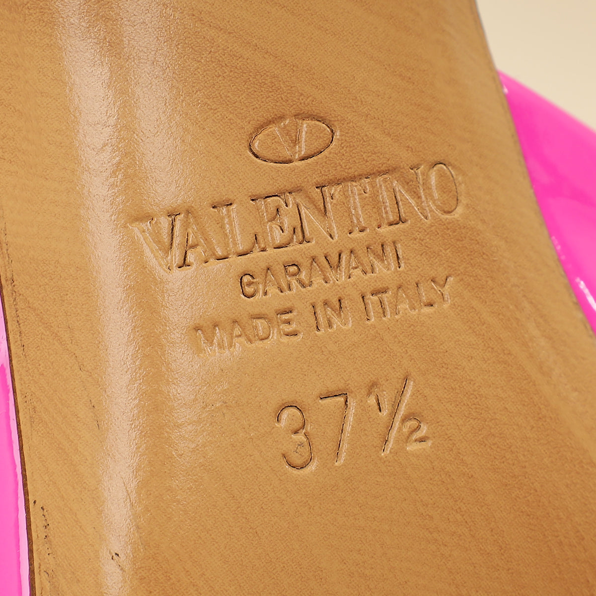 Valentino Pink One Stud Heeled 70 Mules 37.5
