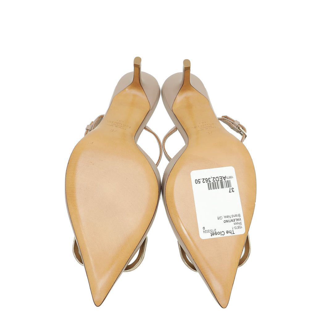 Valentino Poudre Vlogo Slingback Pump 37