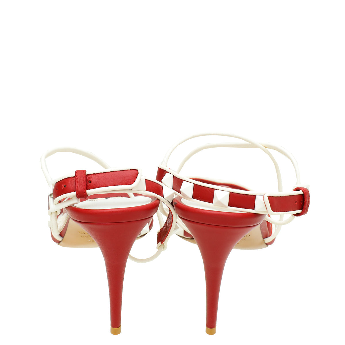 Valentino Bicolor Free Rockstud Crisscross Sandal 36.5