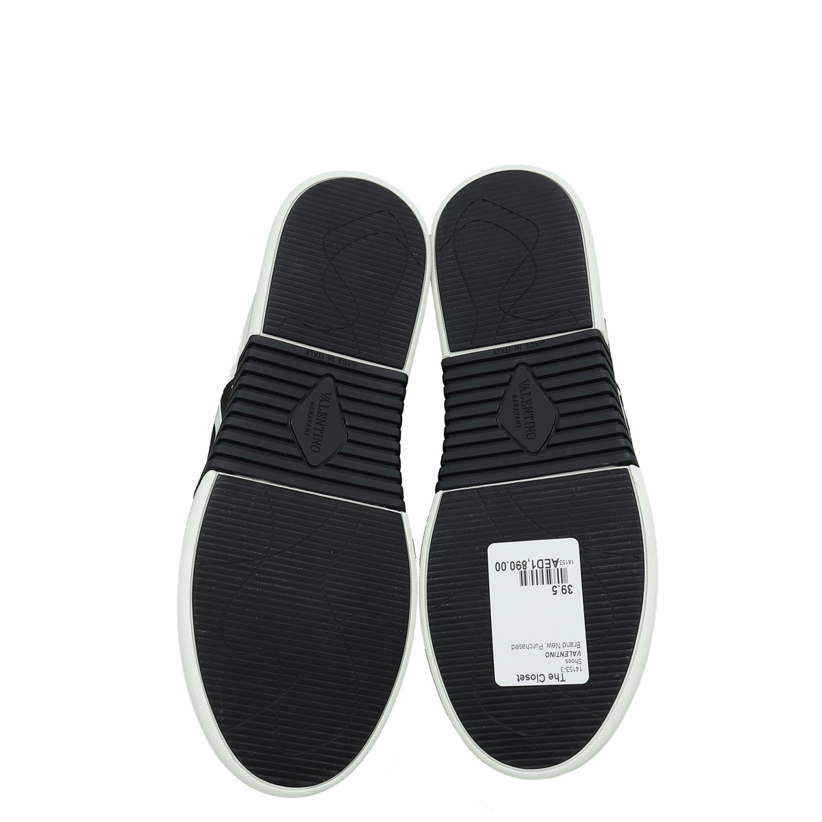 Valentino Bicolor VLTN Logo With Band Low Top Sneaker 39.5