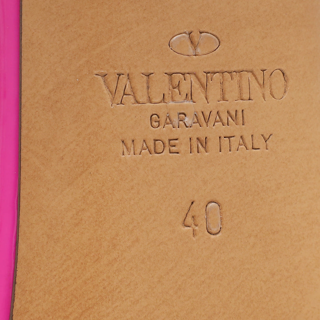 Valentino Fuchsia VLogo Slingback Pumps 40