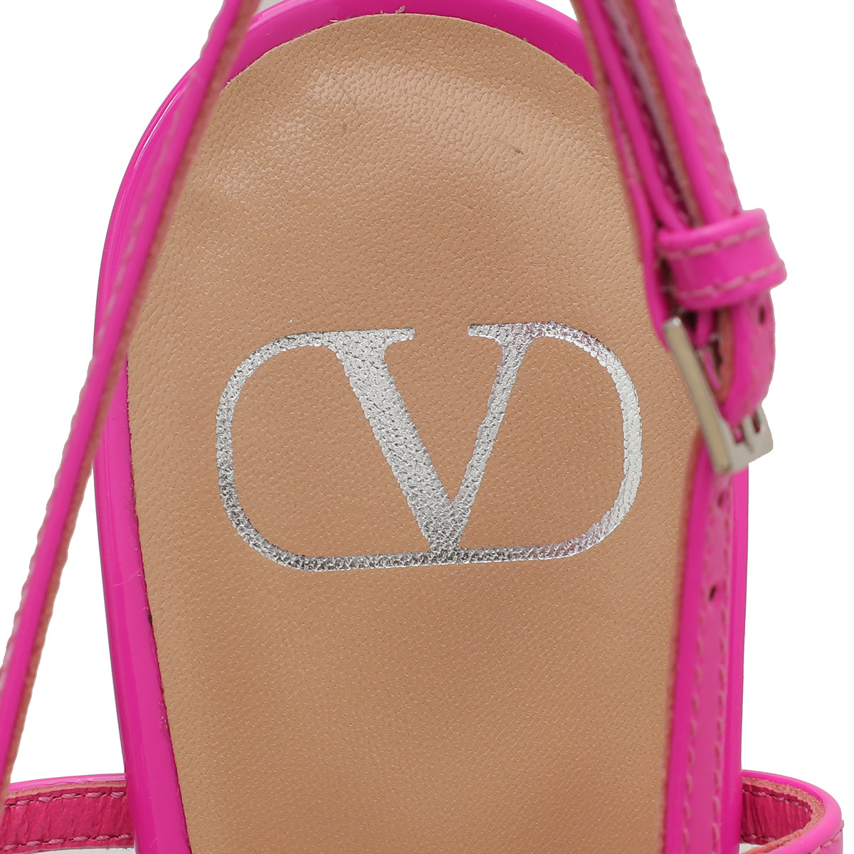 Valentino Fuchsia VLogo Slingback Pumps 40