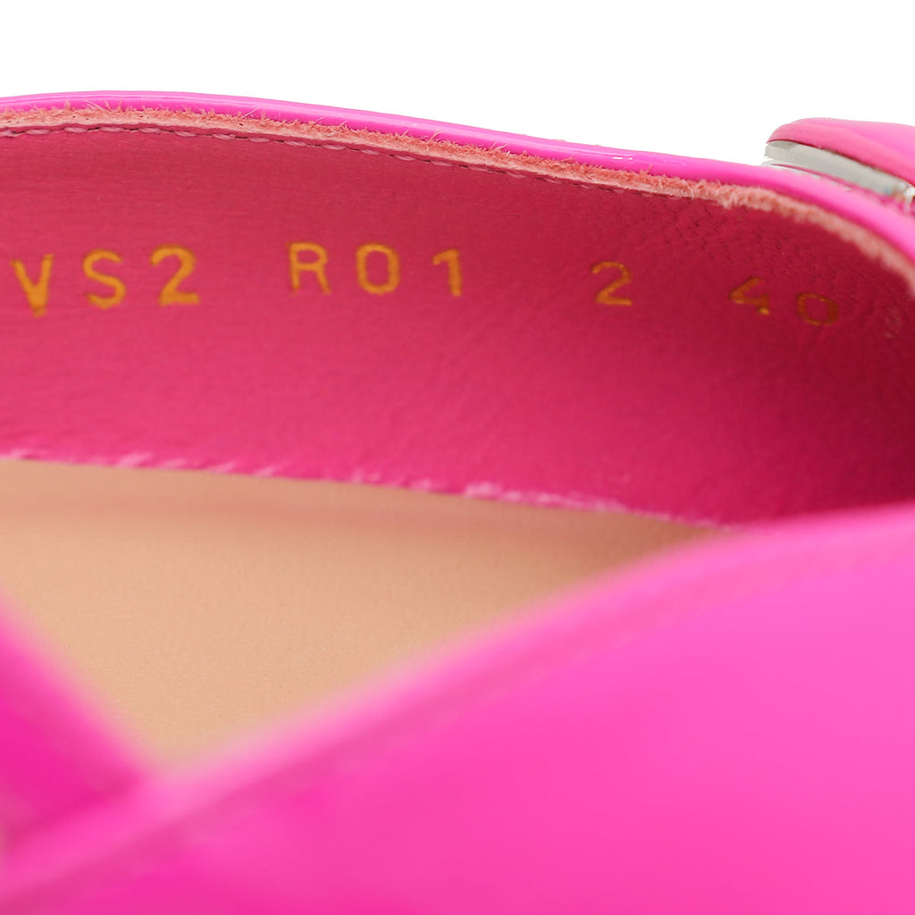 Valentino Fuchsia VLogo Slingback Pumps 40