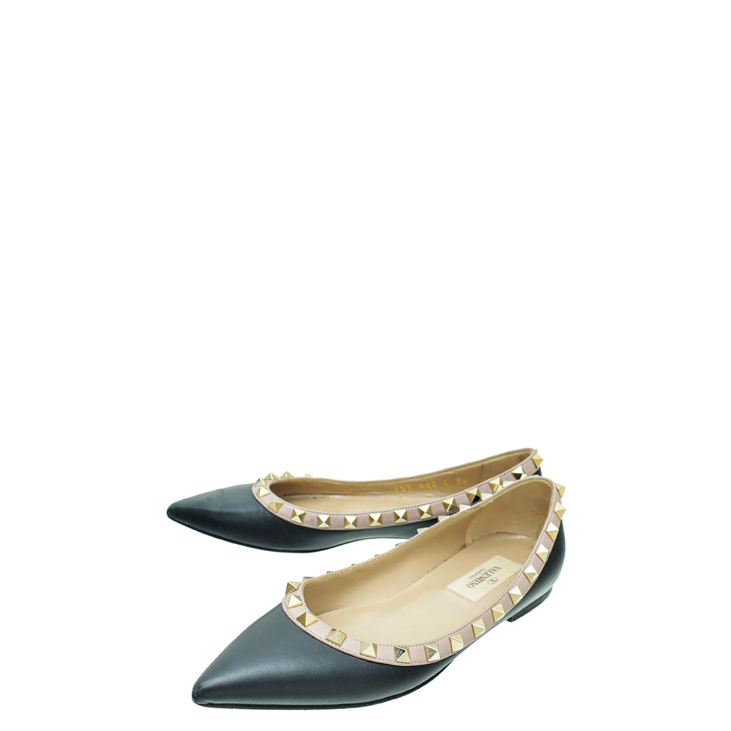 Valentino Rockstud Ballerina Flats