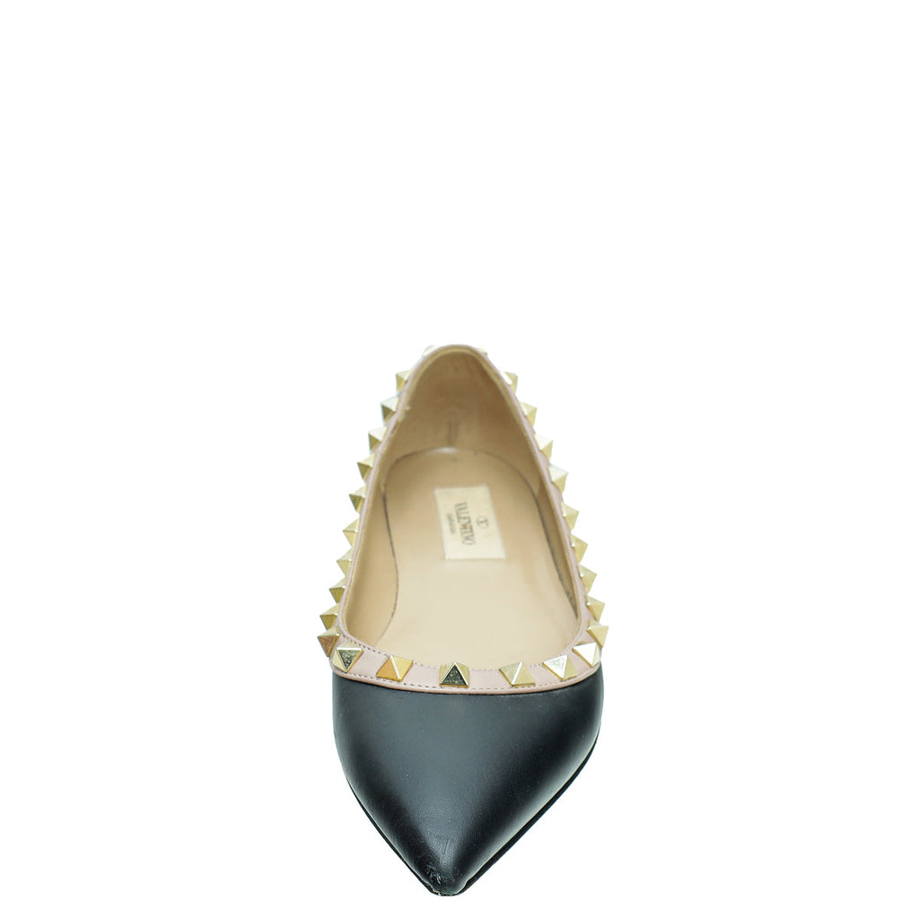 Valentino Rockstud Ballerina Flats