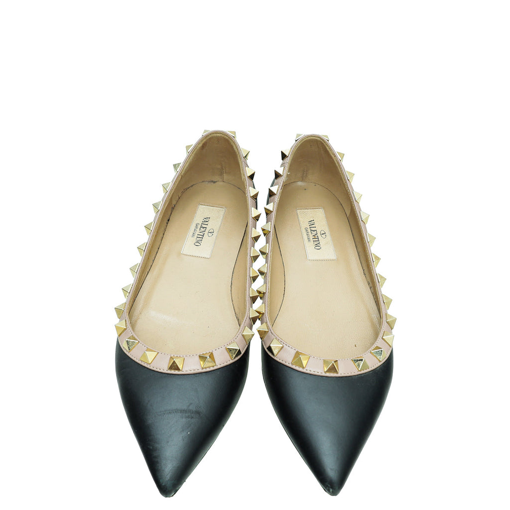 Valentino Rockstud Ballerina Flats