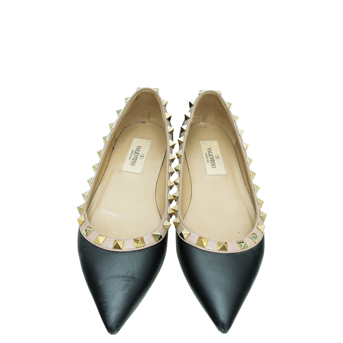 Valentino Rockstud Ballerina Flats