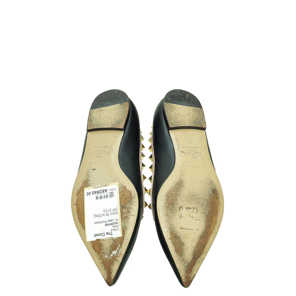 Valentino Rockstud Ballerina Flats