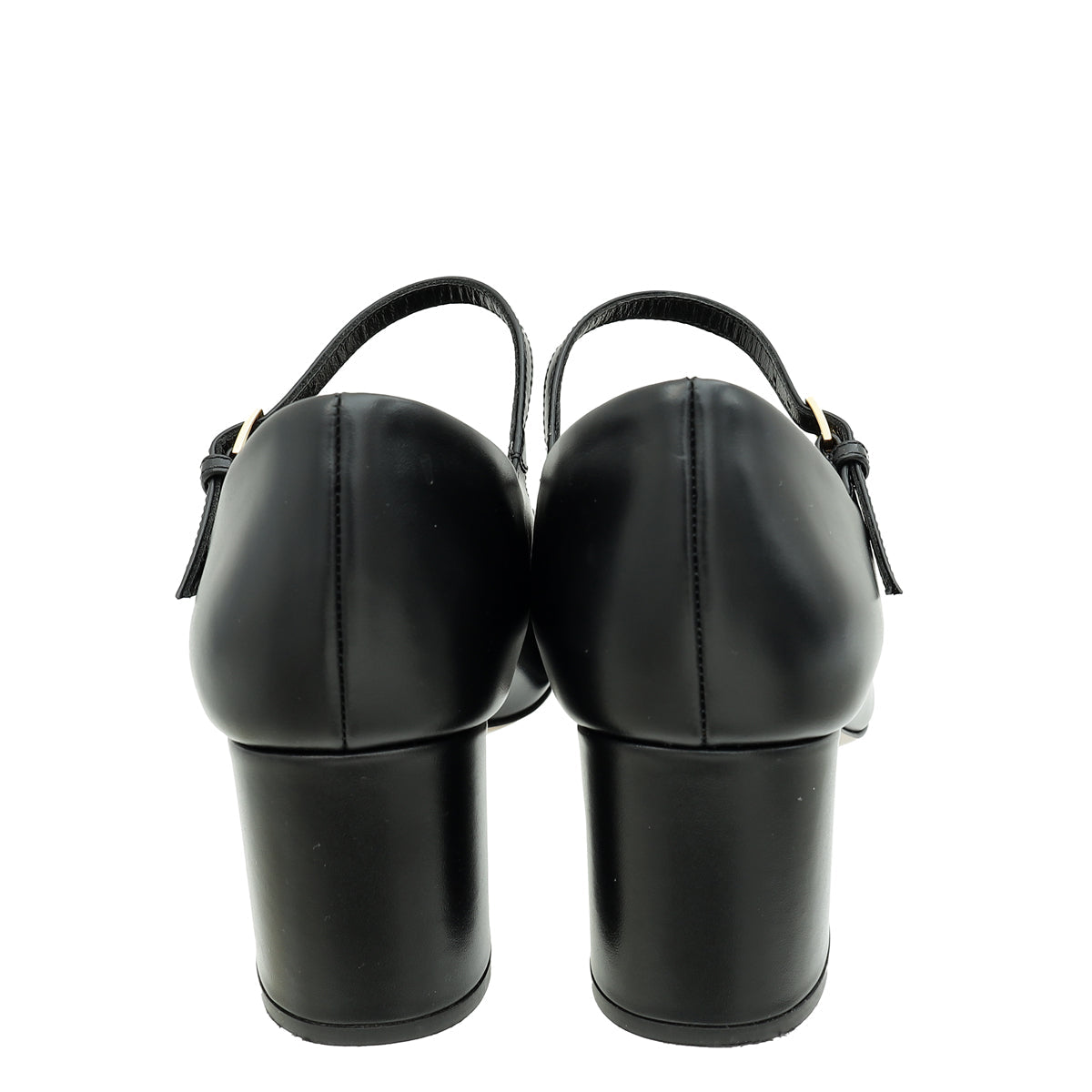 Valentino Black VLogo Mary Jane Pumps 35.5