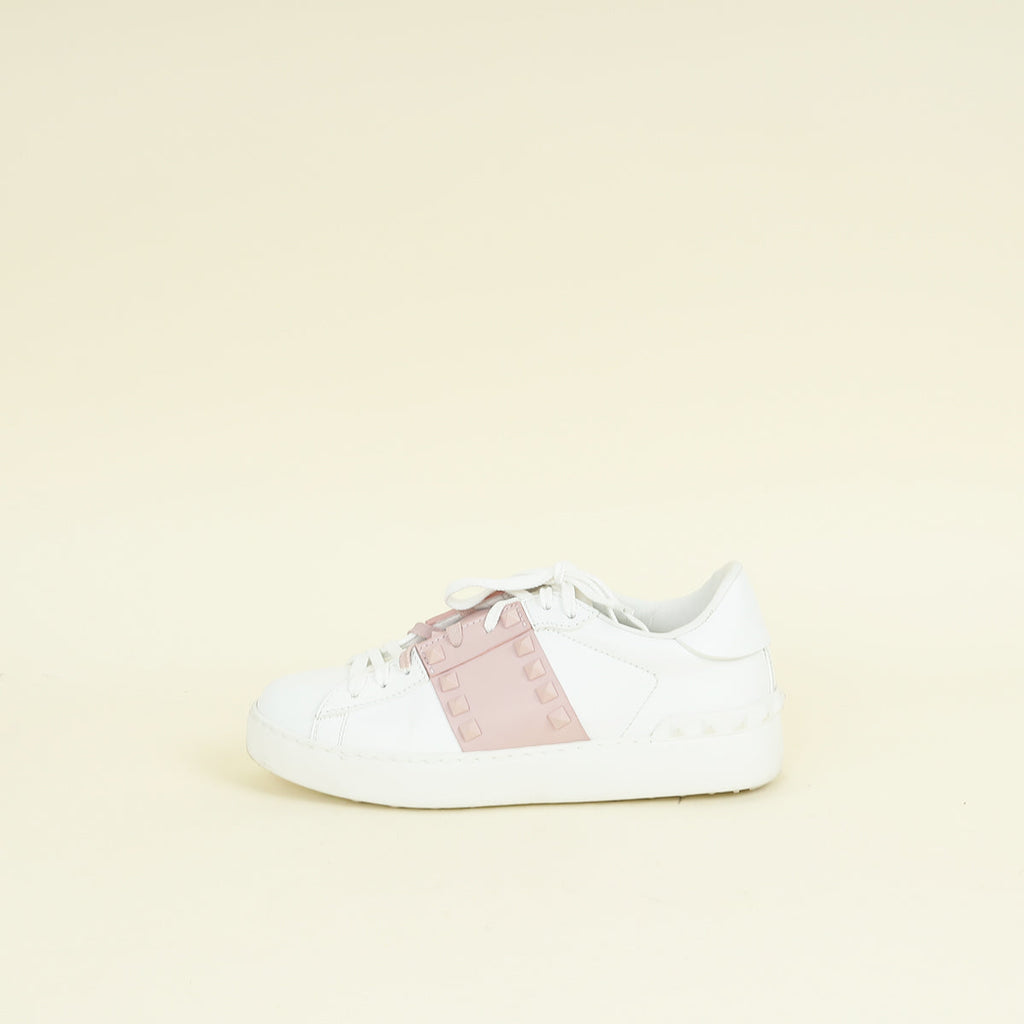 Valentino Bicolor Open Rockstud Sneaker 36.5