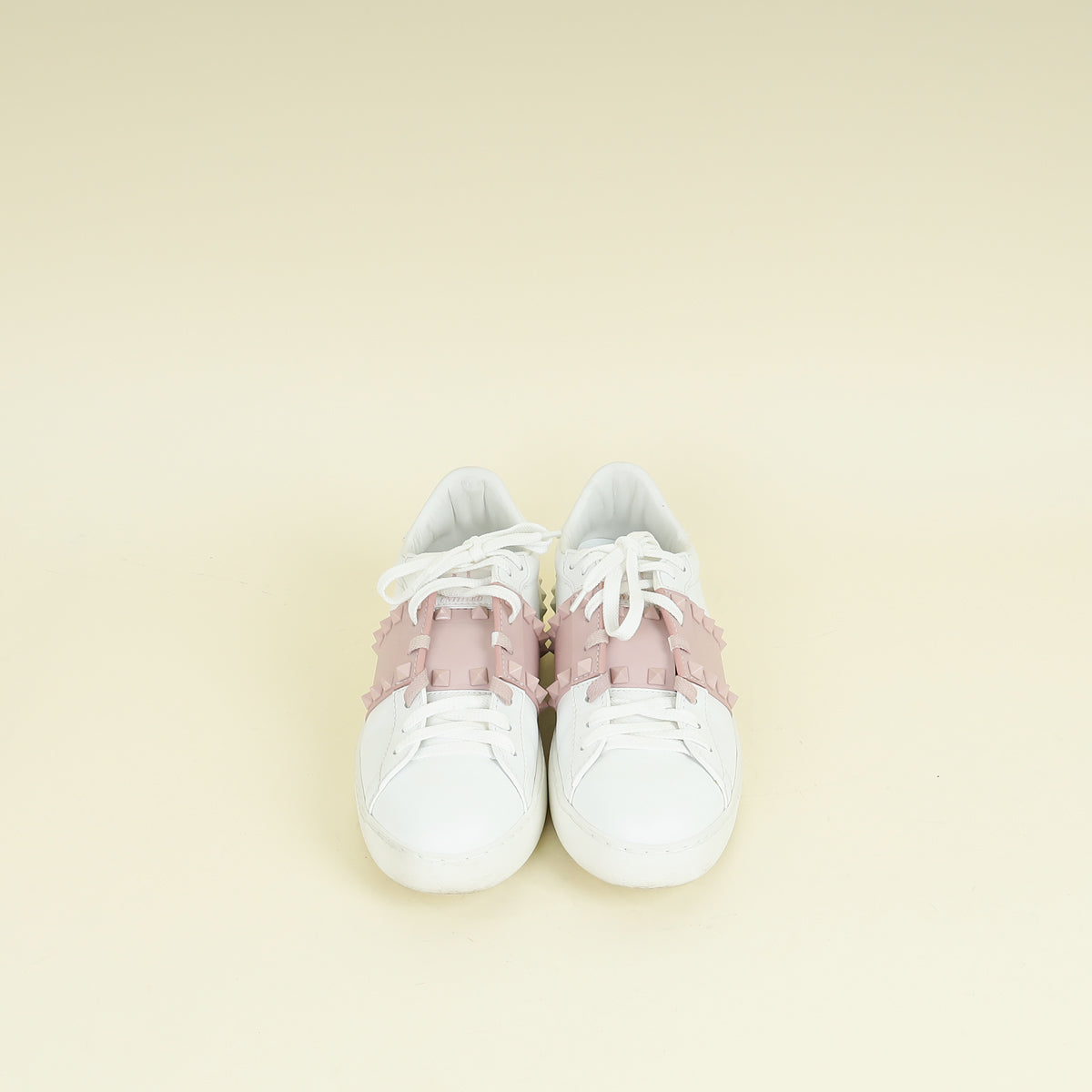 Valentino Bicolor Open Rockstud Sneaker 36.5