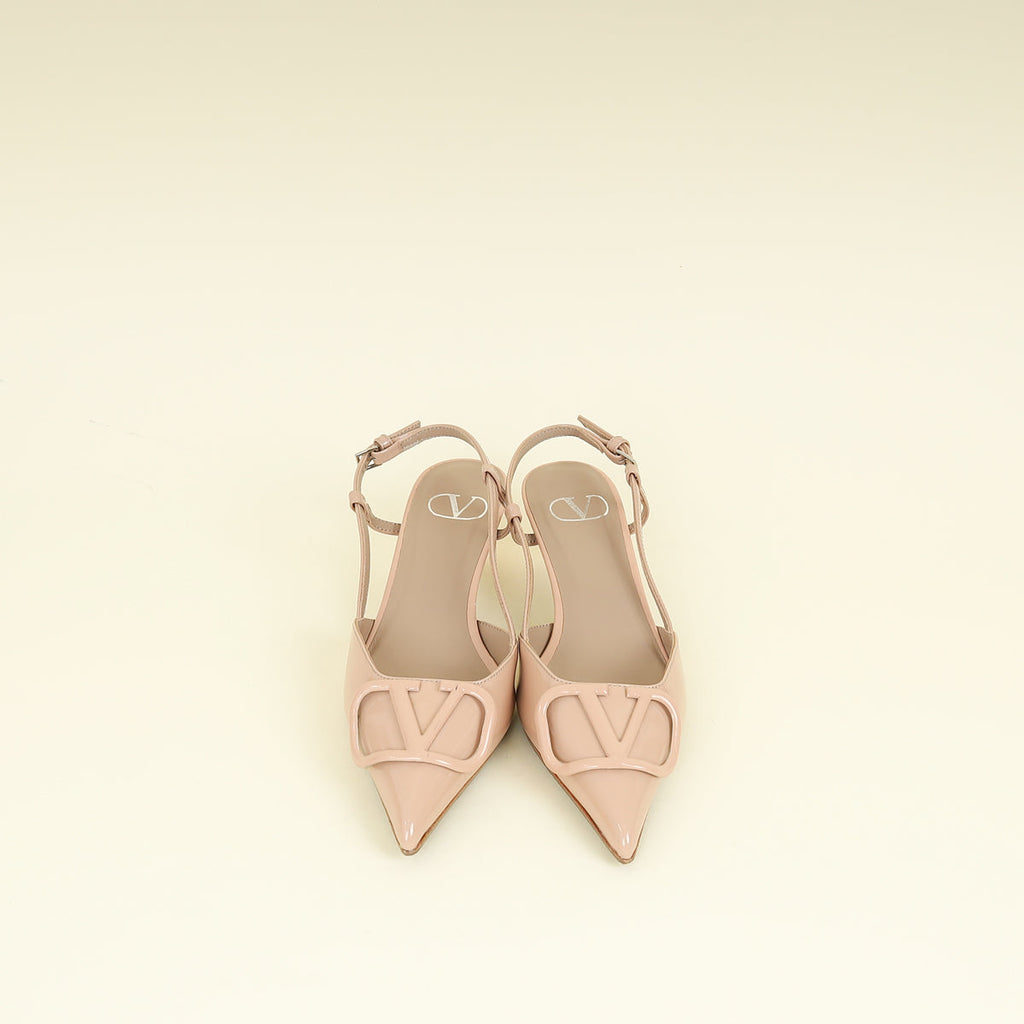 Valentino Nude VLogo Signature 40mm Pumps 36