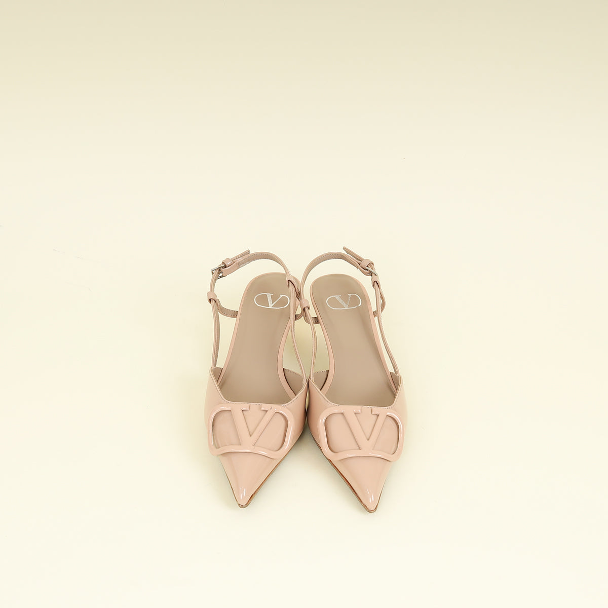 Valentino Nude VLogo Signature 40mm Pumps 36