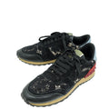 Valentino Black Multicolor Lace Rockrunner Sneaker 36