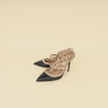 Valentino Black Rockstud Caged 100 Pumps 36