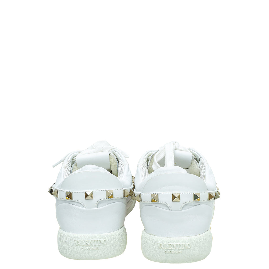 Valentino White Rockstud Armor Sneakers 36