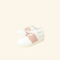 Valentino Bicolor Open Rockstud Sneaker 36