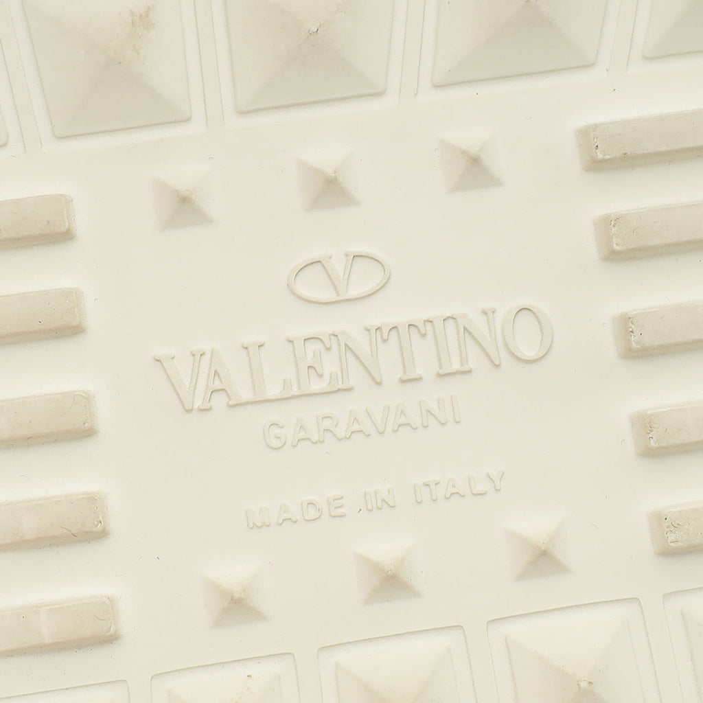 Valentino Bicolor Open Rockstud Sneaker 36