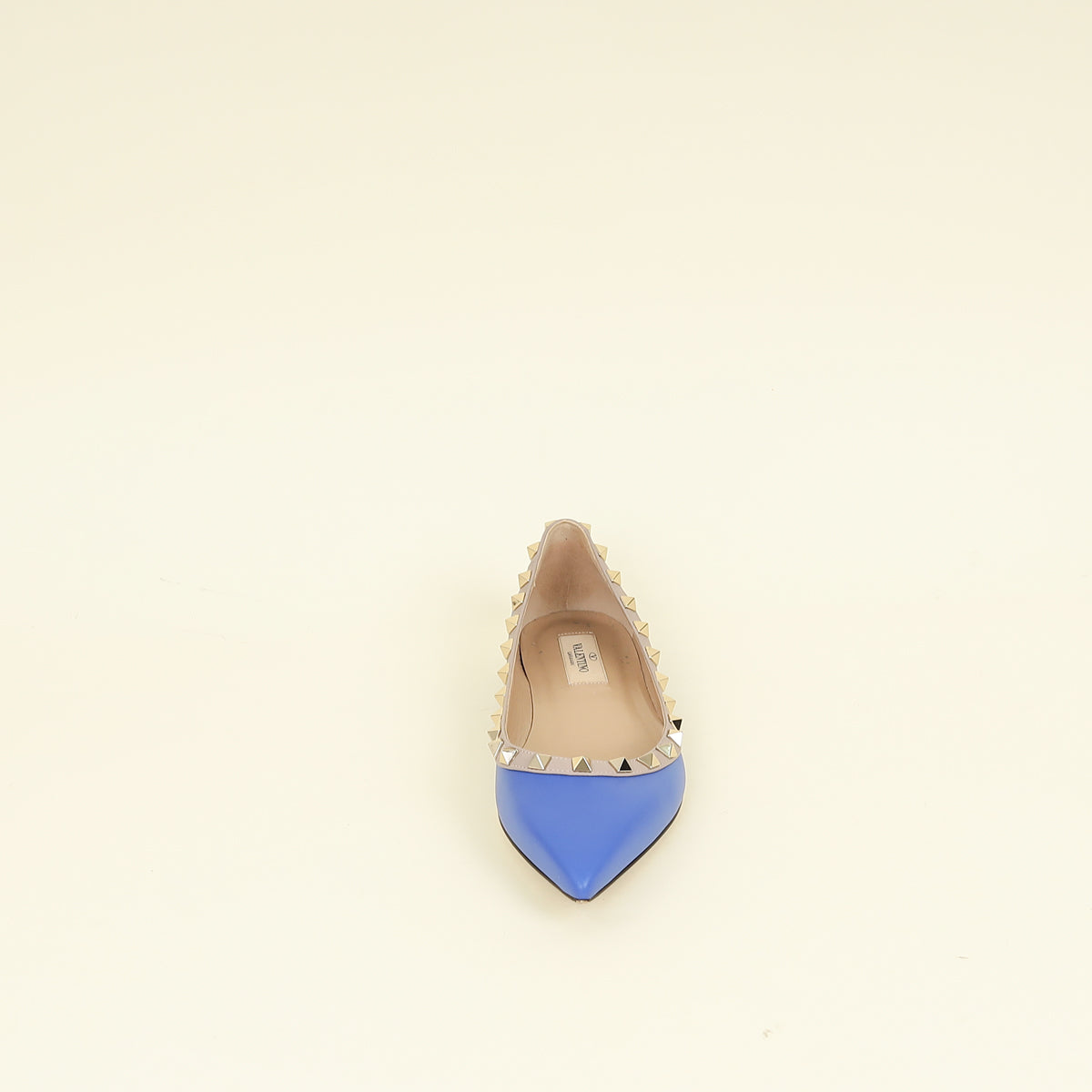 Valentino Blue Rockstud Ballerina Flats 37