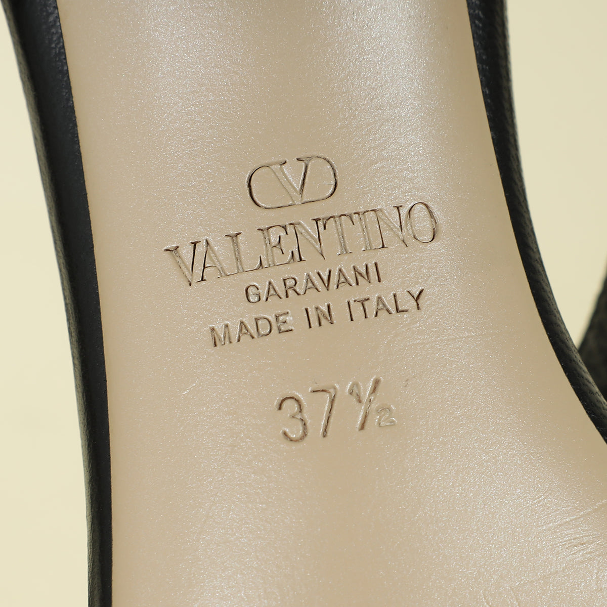 Valentino Black Rockstud Criss Cross Block Heeled Sandals 37.5