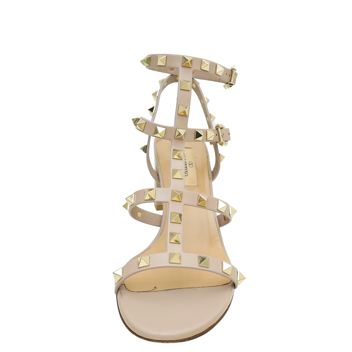 Valentino Poudre Rockstud Ankle Strap Sandal 37.5