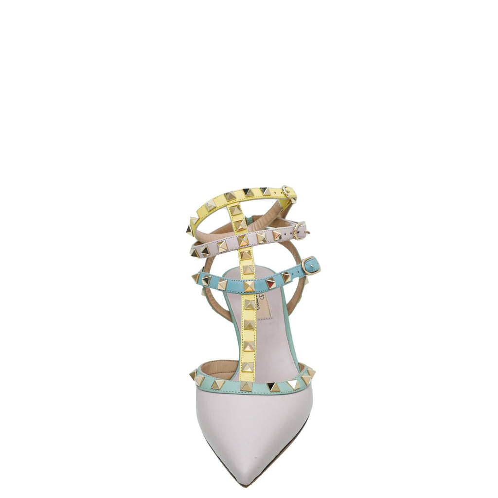 Valentino Rockstud Caged Slingback Ankle Strap 37.5
