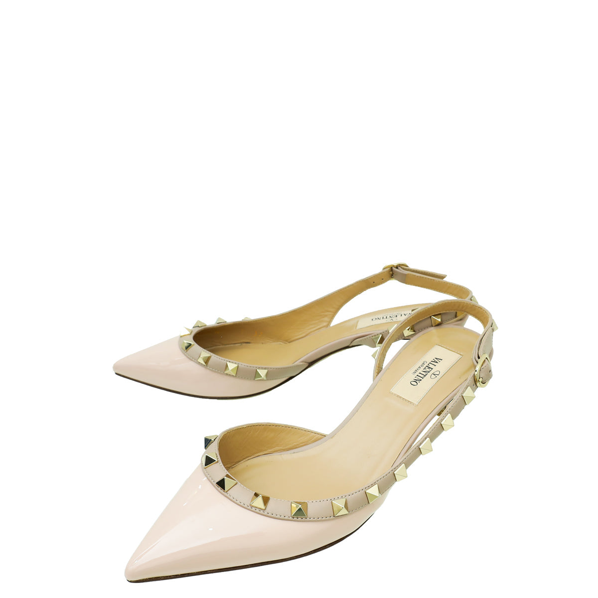 Valentino Pink Rockstud Slingback 37