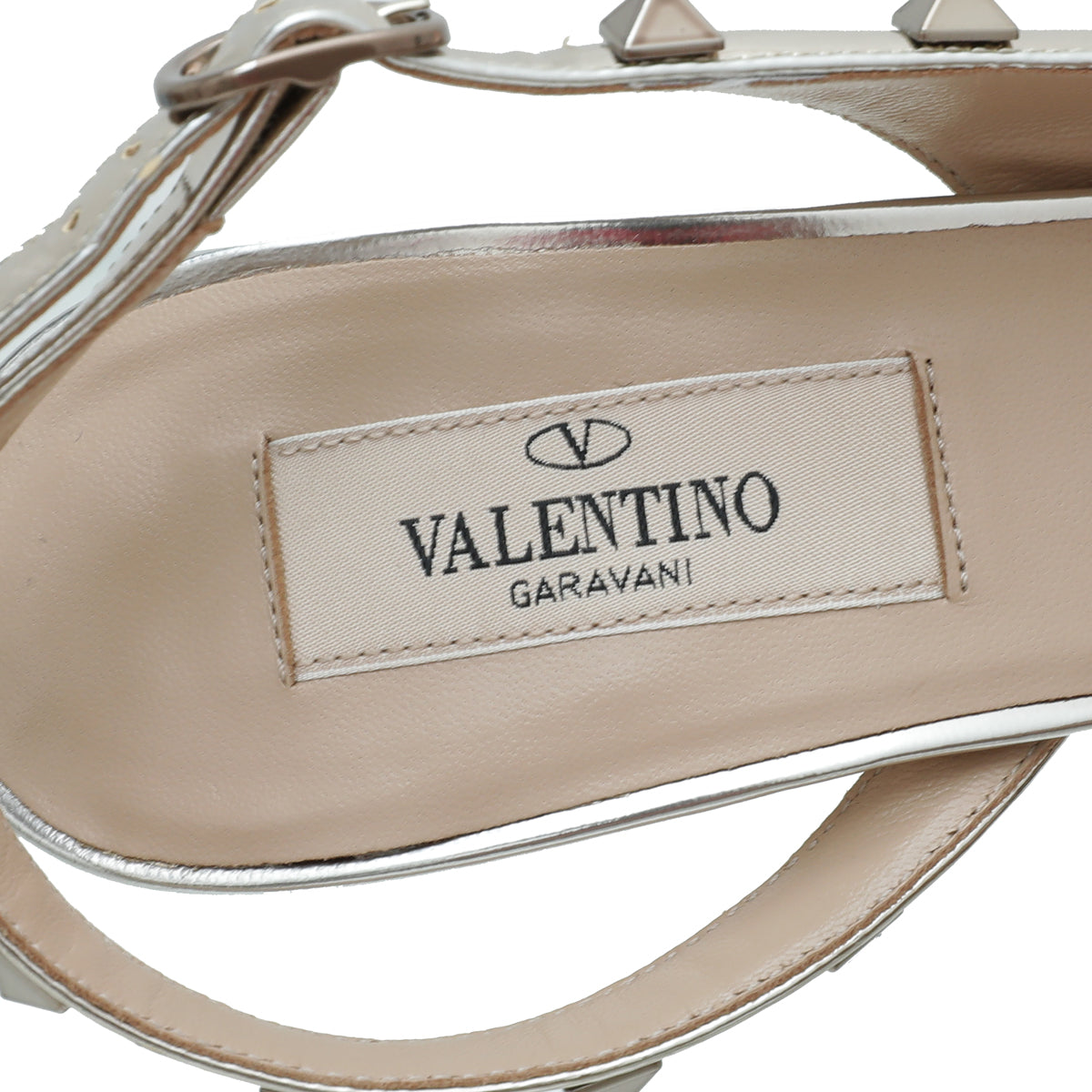 Valentino Bicolor Rockstud Half D'Orsay Slingback 37