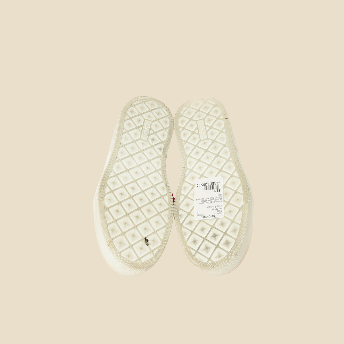 Valentino Bicolor One Stud XL Toile Iconographe Sneakers 38.5
